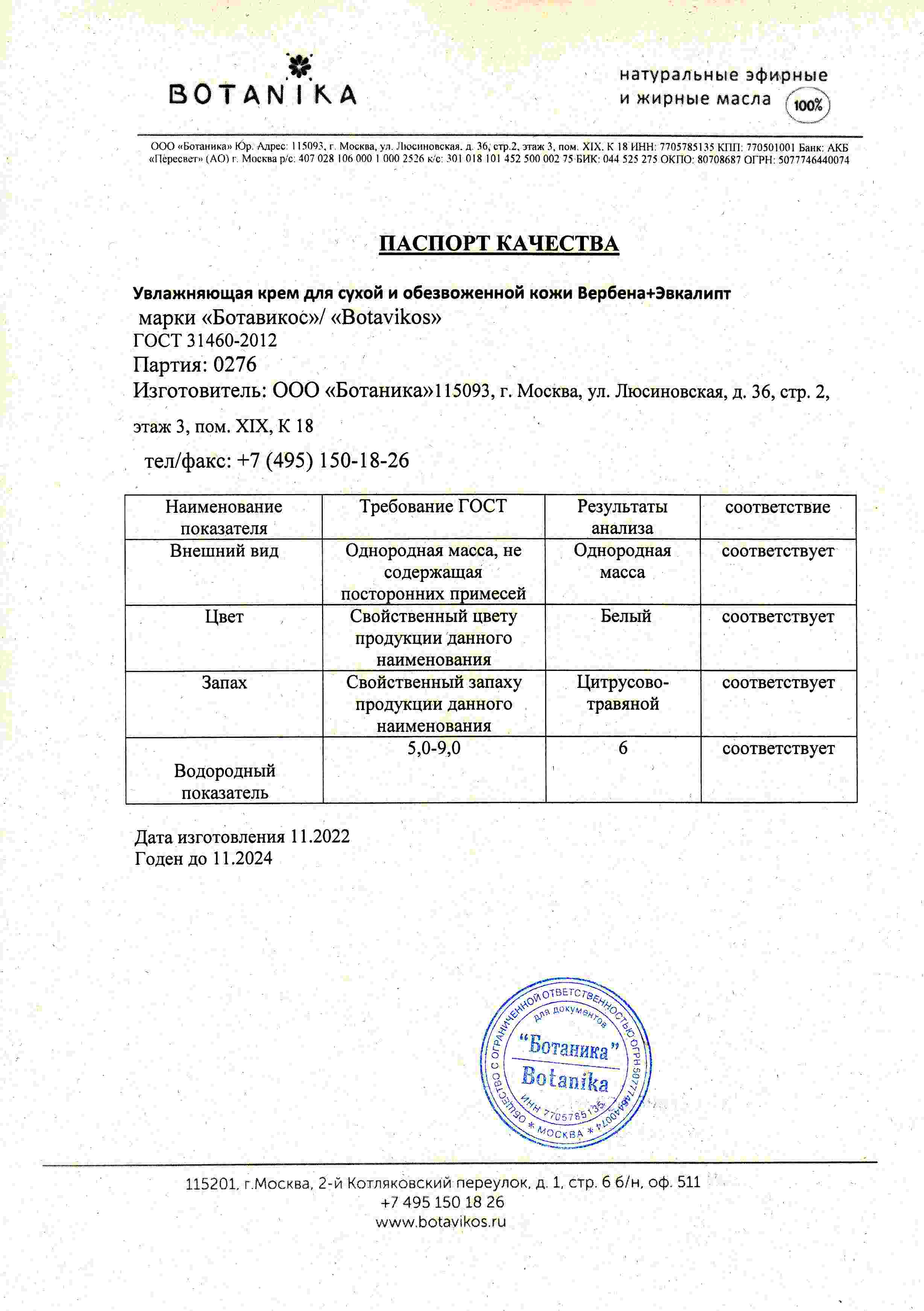 Паспорт №112022